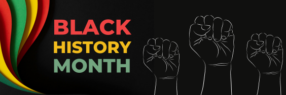 A graphic to celebrate Black History Month.